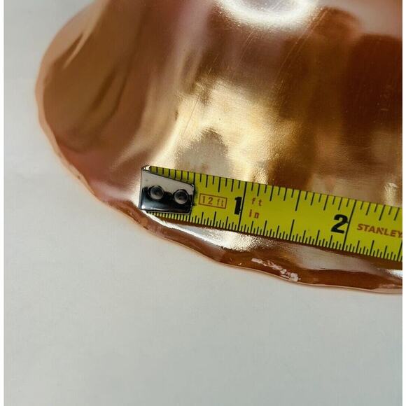 Vintage Anchor Hocking Fire King Peach Lustre Swirl 8 3/8" Round Vegetable Bowl - Picture 6 of 11